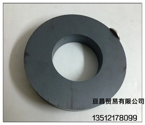 철산소체자석 검은보자기 큰자기링 흡철석Y30원형자석120 -60*20